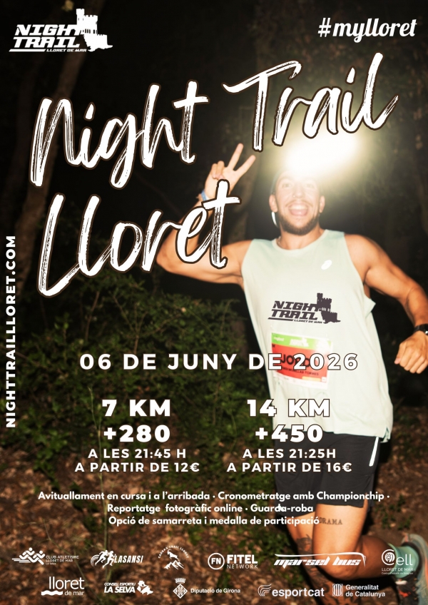 Cartell Night Trail Lloret 2026